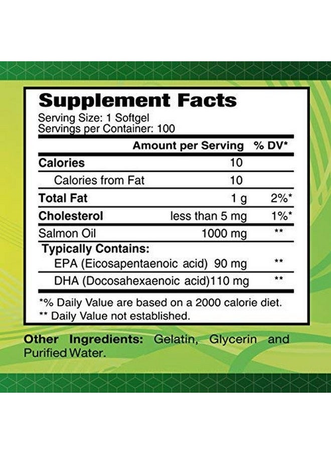 alfa vitamins Salmon Oil 100 Softgels Fish Oil Epa Dha Essential Fatty Acids 100 Softgels  - Image 3