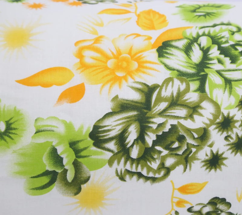 Swayam Round Bolster Pillow Cover - Set of 2 | 100% Cotton Printed Soft and Luxurious Decorative 30" x 15" Bolster Cover Set of 2 for Living Room Diwan Set - Cream - Image 5