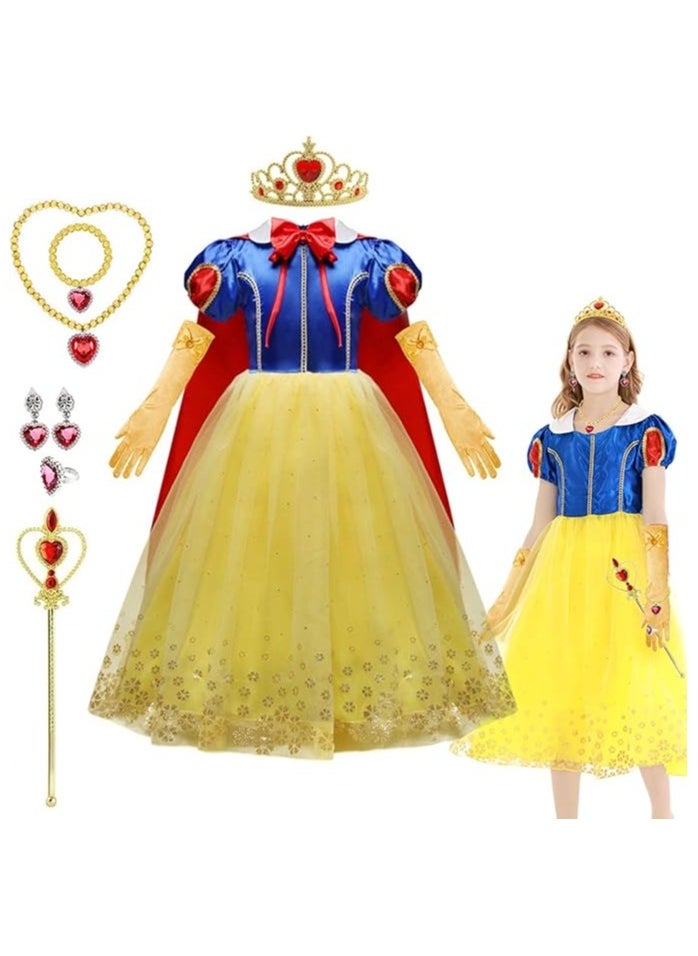 Home Smart Home Smart Queen Costume for Girls with Princess Crown Wand and Accessories Ideas for Birthday Party Gift  - Image 1