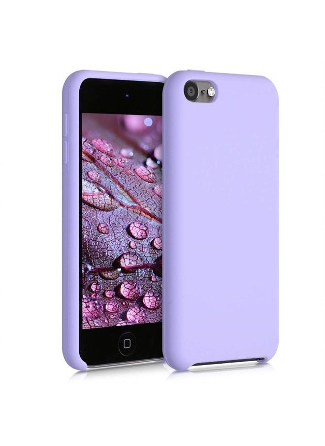 kwmobile TPU Silicone Case Compatible with Apple iPod Touch 6G / 7G (6th and 7th Generation) - Case Soft Flexible Protective Cover - Lavender  - Image 1