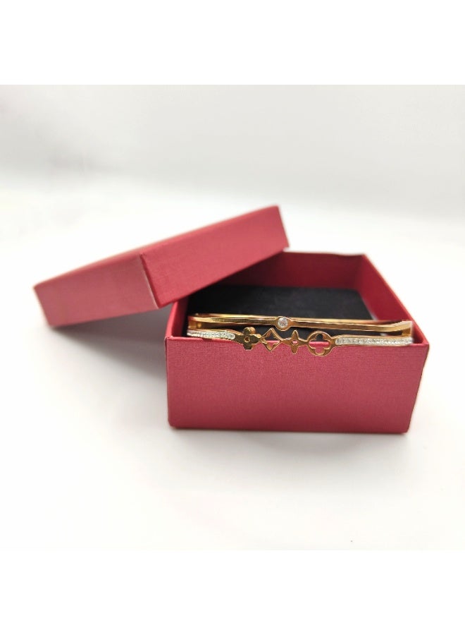 Urban Lifestyle Women's Gold Plated Bracelet with Crystals – Elegant Fashion Jewellery - Image 2
