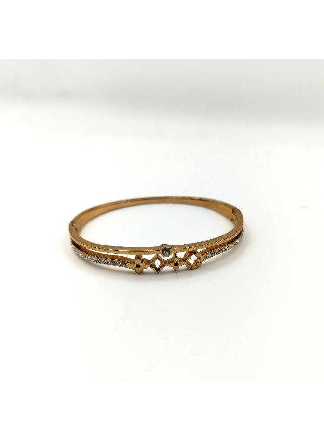 Urban Lifestyle Women's Gold Plated Bracelet with Crystals – Elegant Fashion Jewellery - Image 4