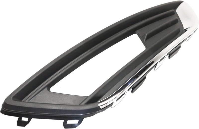 BXZ Front Foglight Foglamp Bezel Cover with Chrome Trim for 2015-2018 Ford Focus S SE Titanium - Pair RH LH - Image 3