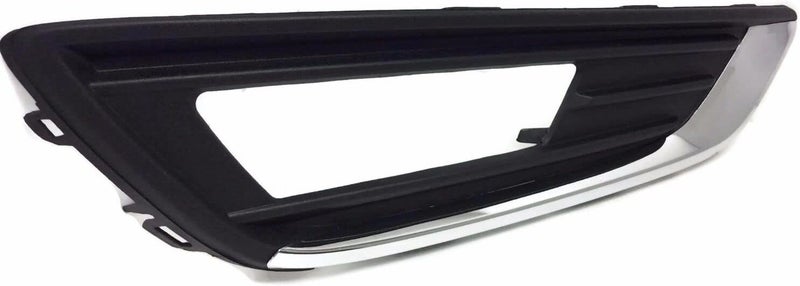 BXZ Front Foglight Foglamp Bezel Cover with Chrome Trim for 2015-2018 Ford Focus S SE Titanium - Pair RH LH - Image 5