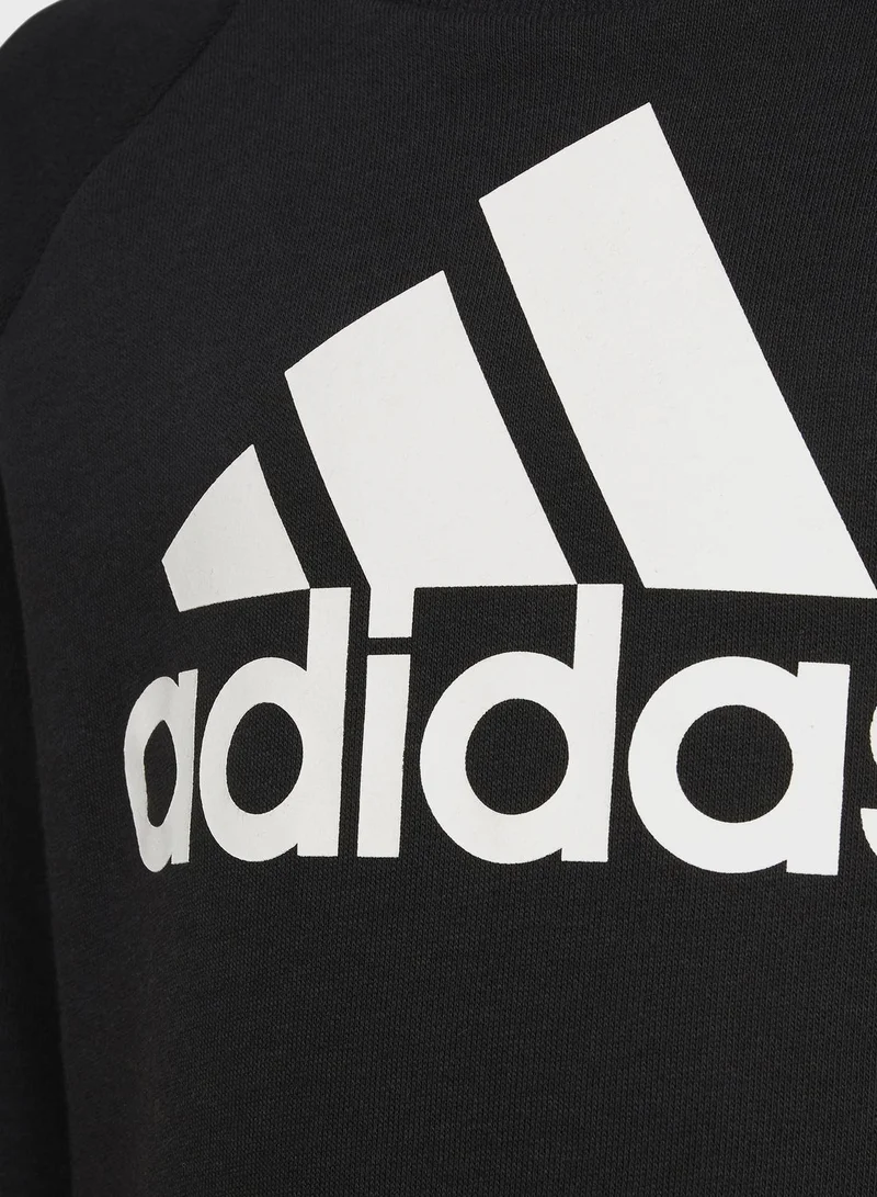 Adidas Little Kids Badge of Sport French Terry Tracksuit