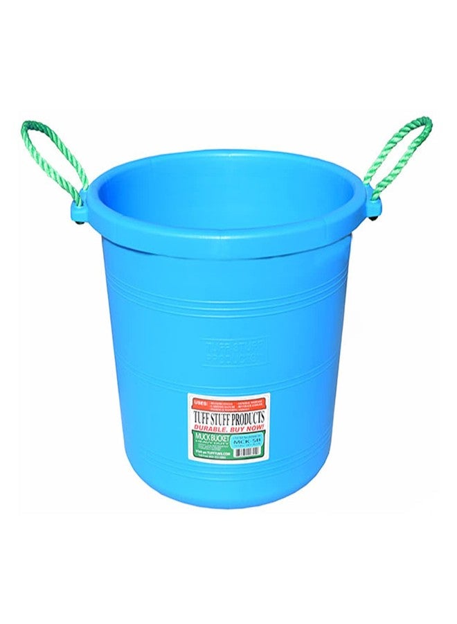 Tuff Stuff Products MCK-SB 70 qt. Muck Bucket, Sky Blue - Image 1