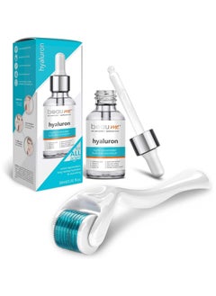 Beaume BEAUME® Set: Dermaroller with 540 needles • the Original • certified in Germany (0,50mm) & BEAUME® Highly Concentrated Hyaluron Serum 30ml • free of parabens  - Image 1