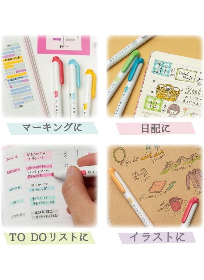 Zebra Highlighter Mildliner 35 Color Set Gift Box WKT7-35C , Multicolor