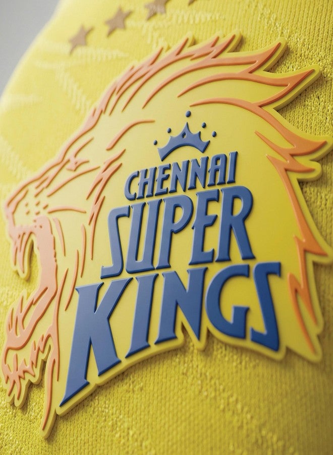 playR x Chennai Super Kings Original Match Jersey IPL 2026 - Adult Plain Half Sleeve CSK Cricket T-Shirt, Regular Fit Sportswear Tee for Training, Outdoor & Match Day Activewear for All Season - Image 2