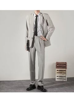 KUYING New Casual Slim Fit Suit Two-Piece Set  - Image 1