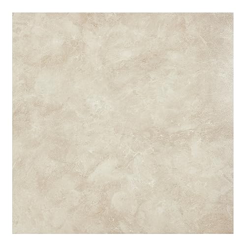 Achim Tivoli Self Adhesive Vinyl Floor Tiles 45 Tiles 12 x 12 Carrera Marble Peel Stick DIY Flooring for Kitchen Dining Room Bedrooms Basements Bathrooms by Achim Home Decor - Image 1