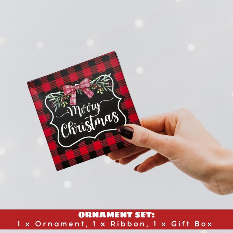 HUNIGIFT Daughter Christmas Ornaments 2024 - Daughter Christmas Ornaments  Mom Christmas Ornaments - Daughter Ornament  Mom Ornament - Daughter Gifts from Mom  Gifts for Mom - Acrylic Christmas Ornaments 2024 - Image 3