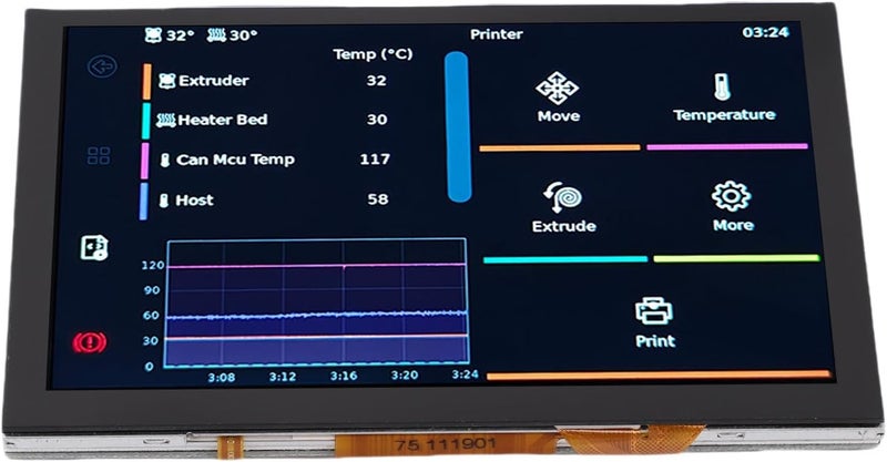 Hilitand 5 Inch LVDS Touch Screen for 4/3/2 Klipper 3D Printers with DSI Interface No External Power - Image 1