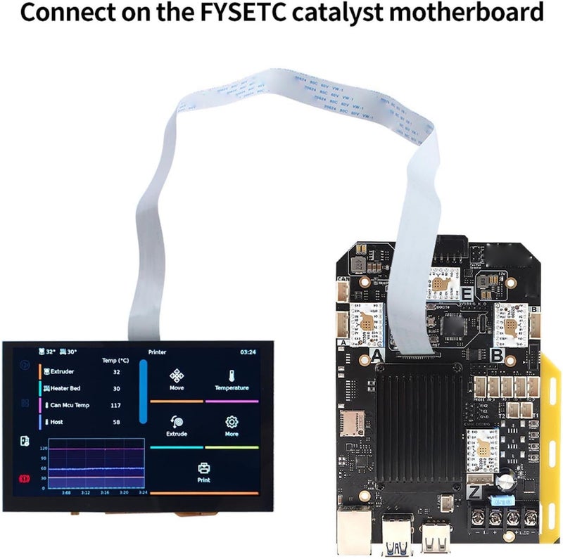 Hilitand 5 Inch LVDS Touch Screen for 4/3/2 Klipper 3D Printers with DSI Interface No External Power - Image 5