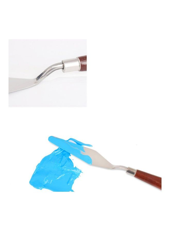 NIBEMINENT 5-Piece Oil Paint Scraper Set Brown - Image 3