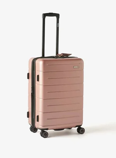 وايف Textured Hardcase Luggage Trolley Bag with Retractable Handle
