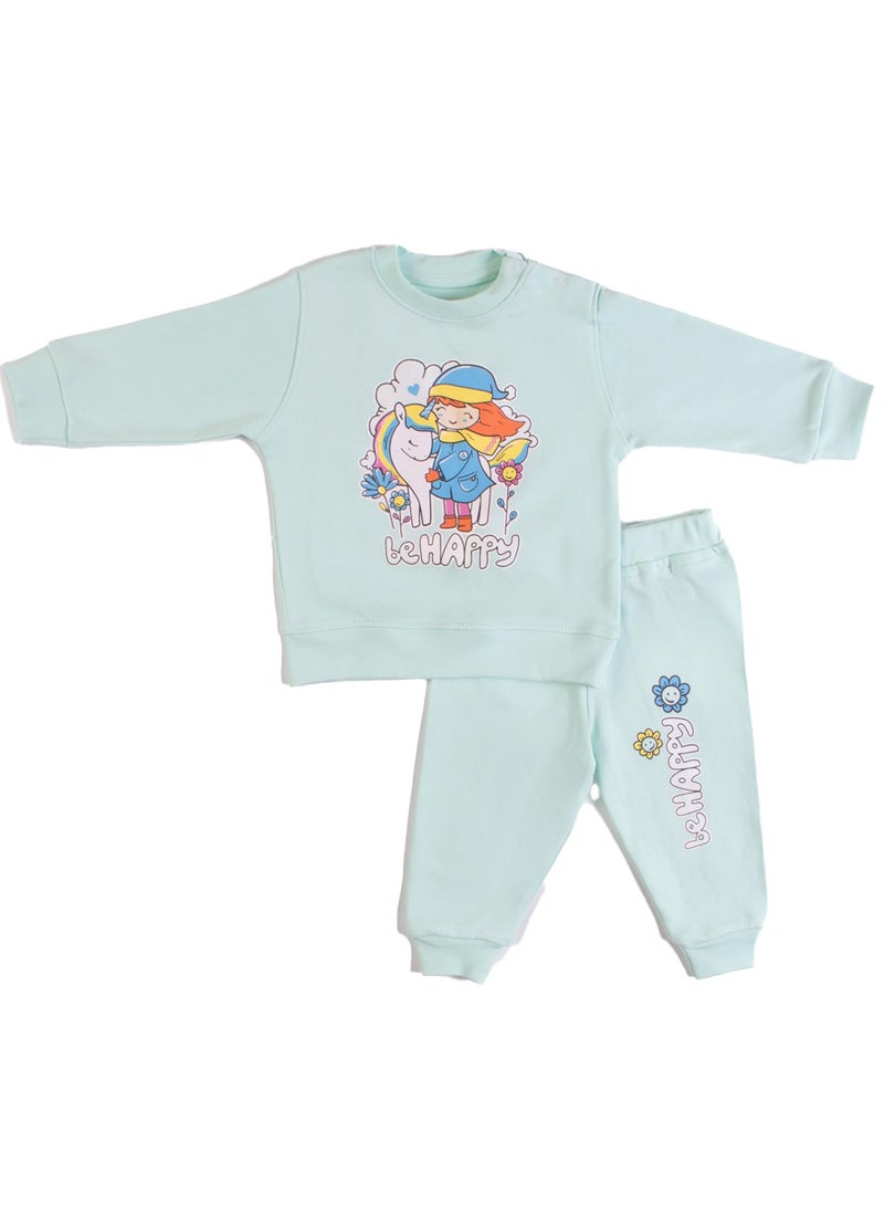 زيركون بيجامة خريفي لحديثي الولادة - Image 1