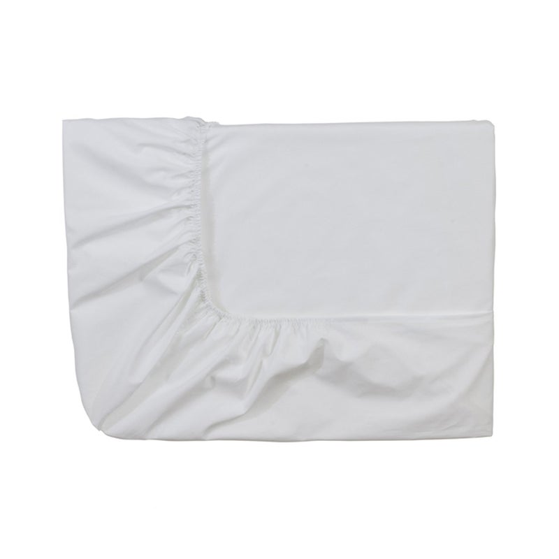 ESSIX Royal Line Cotton Percale Fitted Sheet white 180 x 220 cm