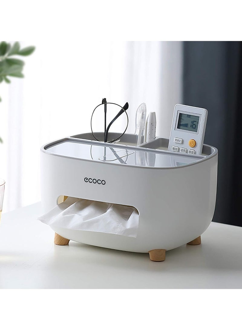 إيكوكو علبة مناديل أيكوكو بغطاء وجزء للتخزين - Image 1