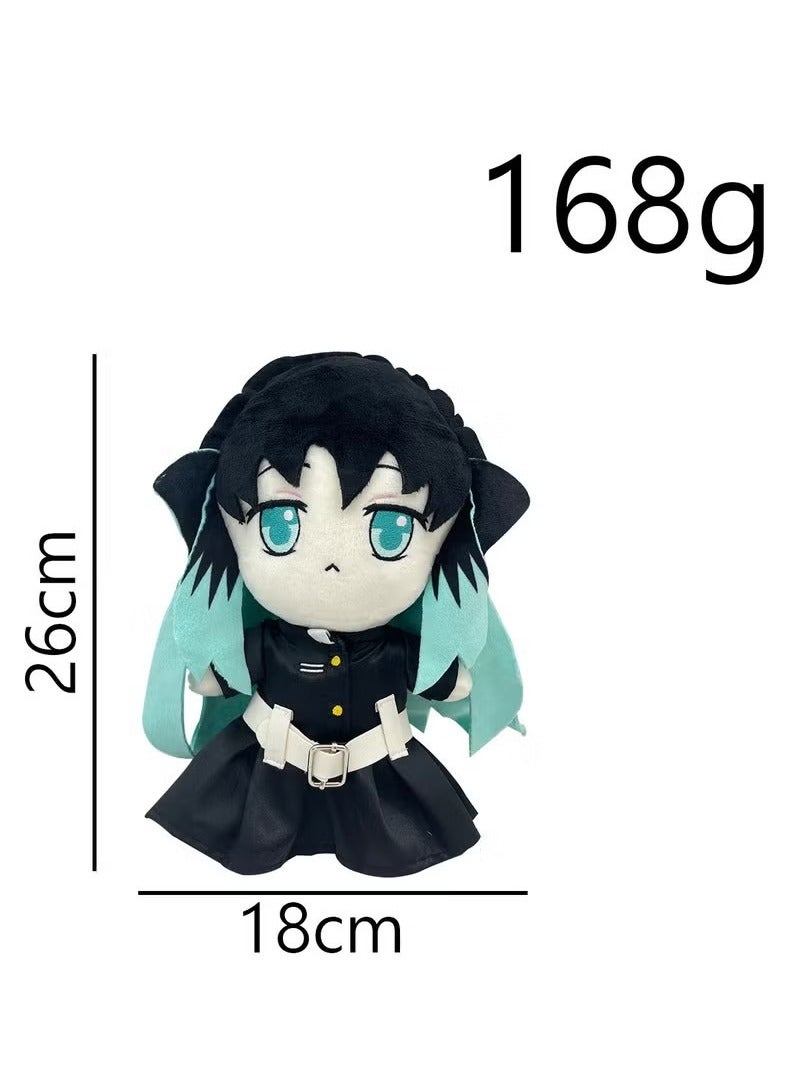 general Demon Slayer Tokitou Muichiro Plush Toy 26cm Anime Kimetsu No Yaiba Stuffed Plushie Doll Kids Toy Gift Cartoon Doll Toys - Image 3