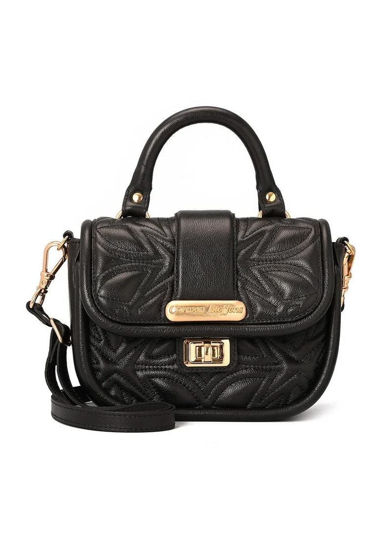 Carmen Steffens Black Top Handle Bag