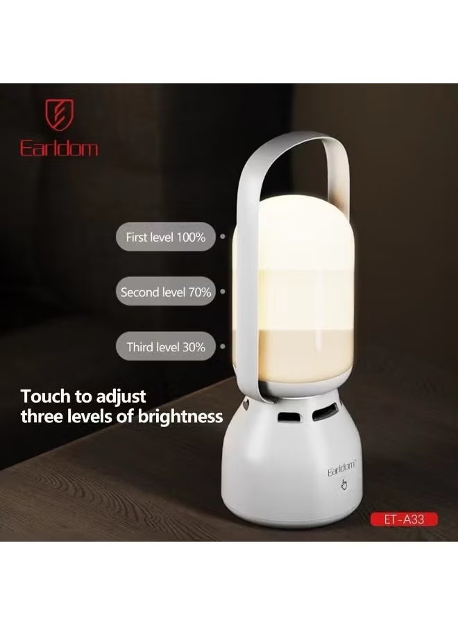 Earldom ET-A33 Portable LED Camping Lamp & Bluetooth Speaker – Color-Changing RGB Light, USB Rechargeable, Multi-Mode Glow, Ideal for Outdoor Adventures, Home, and Travel - Image 2
