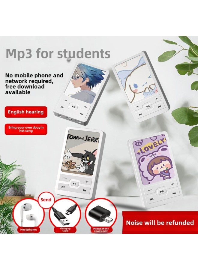 Genuine Cartoon Mp3 Walkman Student Version Mp4 Portable Music Playback External Listening English Learning Small-Body Color:DorAemon-Memory Capacity:16GB-reminder: Memory Selection (other/other) Requires Your Own Memory Card - Image 2