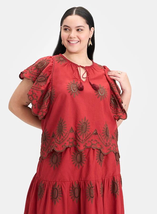 فيرجيو فيرجيو توب قطن 100% شيفلي بربطة