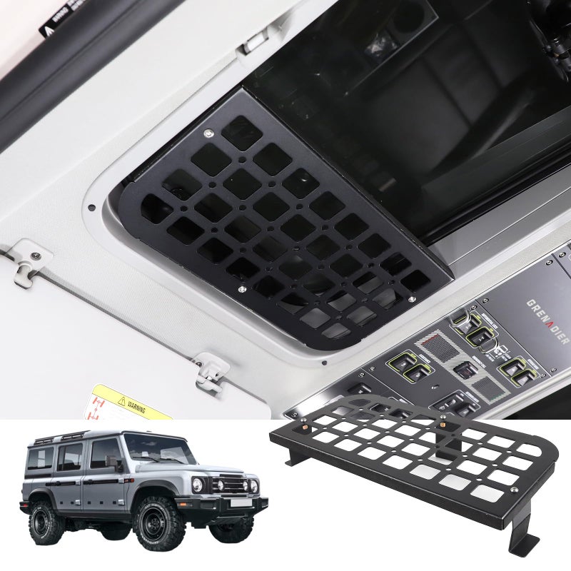 Bekantogy Car Sunroof Storage Rack Compatible with 20202024 INEOS Grenadier MultiFunctional Roof Storage Rack Roof Panel Expansion Storage Basket Aluminum Alloy Storage Basket Left Side Sunroof