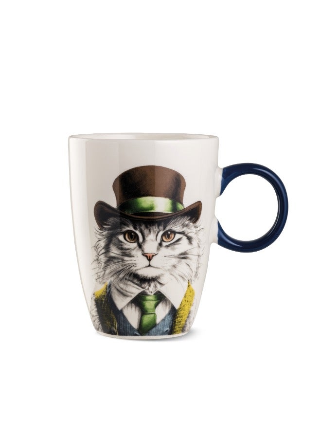 Mug Human Essence Cat 430 ml New Bone China Dishwasher & Microwave Safe