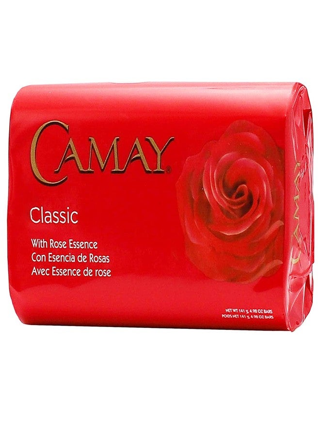 Camay Classic Bar Soap, Rose Essence, 4.98 Oz Each Soap, 6 Bar Soaps. - Image 3
