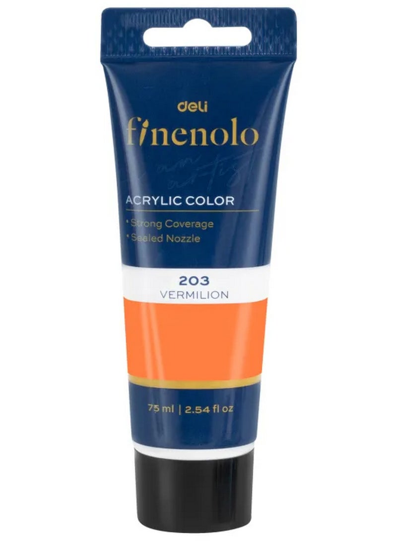 ديلي فينولو أكريليك لون 203 فيرميليون، تغطية قوية وفوهة محكمة الإغلاق، 75 مل - Image 1