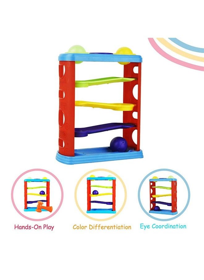 Magicwand - Plastic Ball Drop Rolling & Swirling Hammer Ball Tower Ramp For Baby And Toddlers【Made In India】【Pack Of 1】【Multicolored】 - Image 1