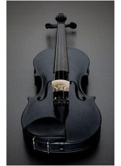 Megarya MegArya Rich Glossy Black Student Violin Size 4/4 With Case, Bow, Bridge And Rosin Handcrafted Violin  - Image 1