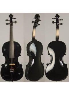 Megarya MegArya Rich Glossy Black Student Violin Size 4/4 With Case, Bow, Bridge And Rosin Handcrafted Violin  - Image 3