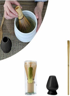 HomarKet Traditional Matcha Tea Tool Set, Whisk 100-Prongs+ Ceramic Whisk Holder + Tea Scoop Handmade Matcha Kit for Matcha Tea Lover  - Image 2