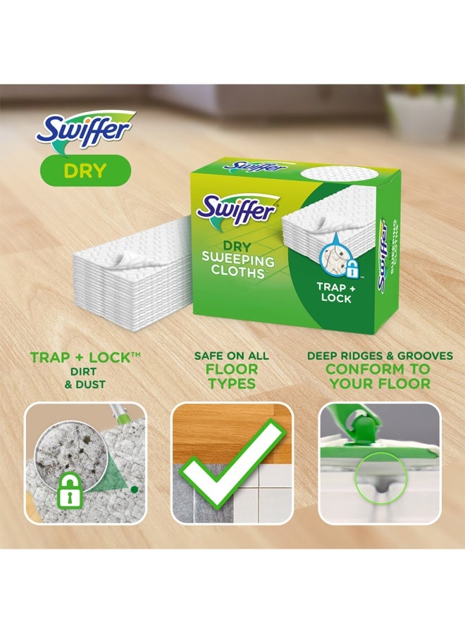 Swiffer Sweep + Mop, Dry Pads Refill, Floor Cleaner, Cleaning Cloths, Lavender, 16 count - Image 3