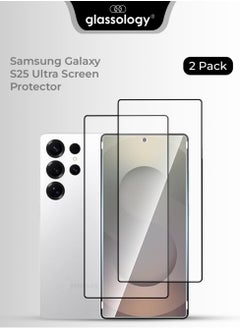 glassology 2Pack Samsung Galaxy S25 Ultra Screen Protectors 6.8-Inch HD Clear, 3D Curved Design, Full Coverage, Scratch Resistant, Easy to Apply with Installation Frame, Case Friendly  - Image 1