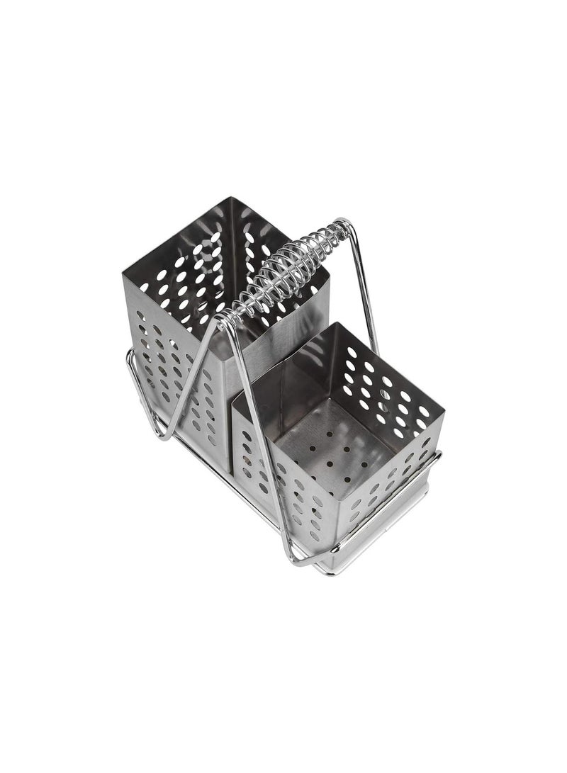 GGOOT Multifunction Stainless Steel Chopsticks Cage Chopsticks Storage Shelf Holder Rack with Handle - Image 2