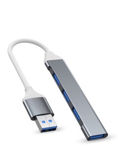 Excefore USB 3.0 Hub, Splitter Mini C Hub Extensions, Ultra-Slim Data for MacBook Pro/Air 2023, iMac, Surface Pro, XPS, PS5, PC, USB Flash Drive,Mobile HDD (Grey C)  - Image 1