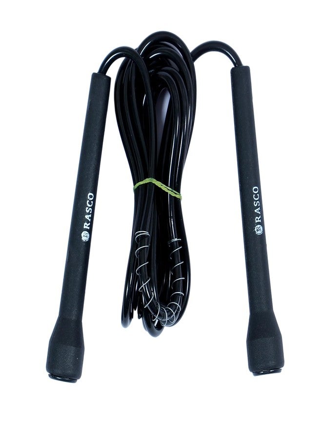 RASCO Double Toning Tube & Adjustable Hand Grip, Skipping Rope for Full Body Workout, Exercise Equipment Resistance Tube with Comfort Handles, Black and Gray - Image 5
