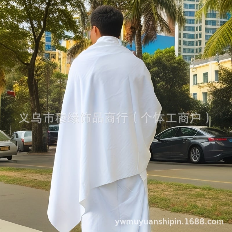 Factory Direct Supply Men's Large Towel Ihram White Two-Piece Set - Wholesale &  Dropshipping - Image 2