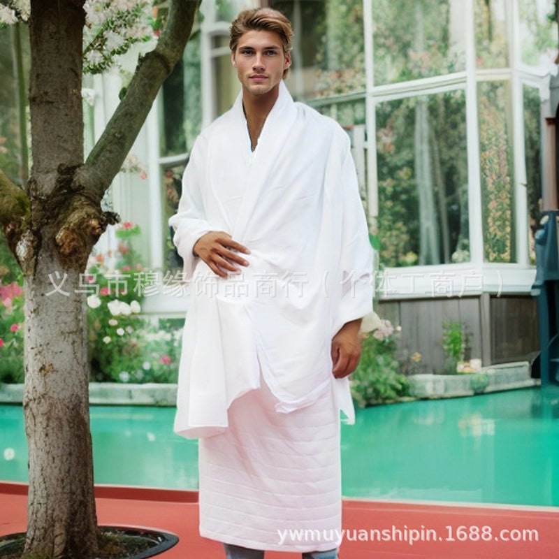 Factory Direct Supply Men's Large Towel Ihram White Two-Piece Set - Wholesale &  Dropshipping - Image 1