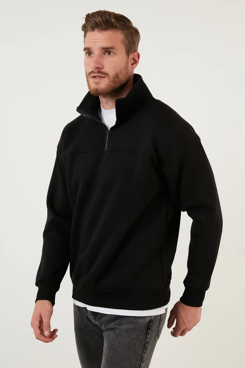 Buratti Regular Fit Cotton Lining Soft Raised Winter Sweat Men's Sweat 59053431