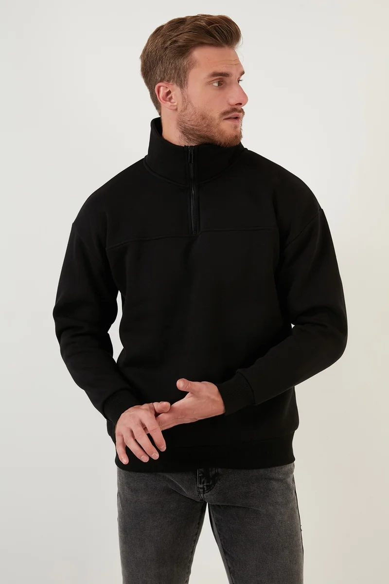Buratti Regular Fit Cotton Lining Soft Raised Winter Sweat Men's Sweat 59053431
