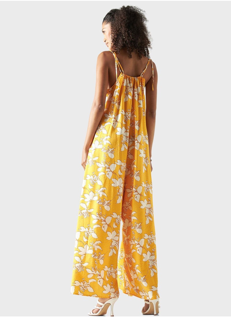 Iconic - Embellished Floral Printed Dress - Image 1