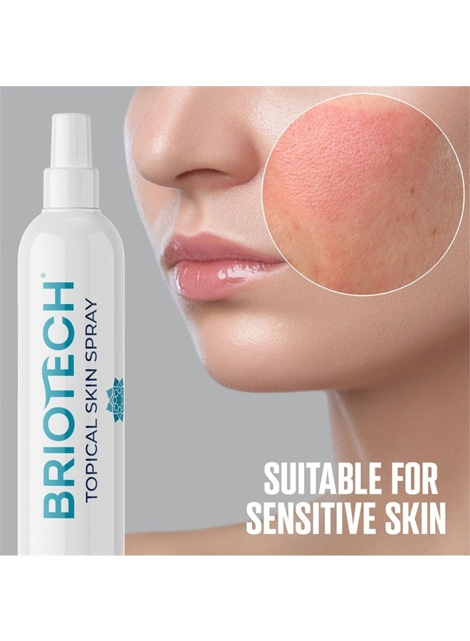 BRIOTECH رذاذ حمض الهيبوكلوروس النقي، رذاذ متعدد الأغراض للجسم والوجه، منظف للجفون، دعم ضد التهيج وتخفيف الاحمرار، علاج للبشرة الجافة وفروة الرأس، 1 لتر - Image 3