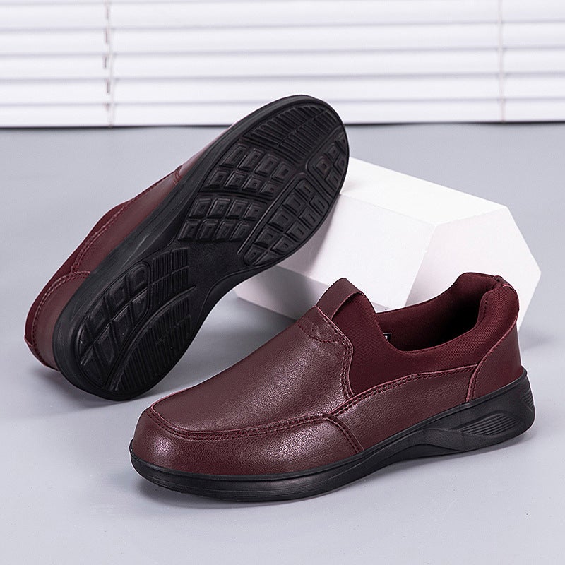 Old Shoes Leather Shoes Slip-On Outdoor Comfortable Autumn Sports Lightweight Walking Shoes Middle-Aged And Elderly Shoes Casual Shoes - Image 2