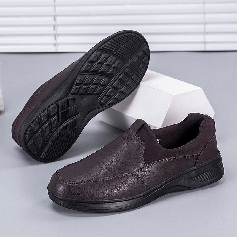 Old Shoes Leather Shoes Slip-On Outdoor Comfortable Autumn Sports Lightweight Walking Shoes Middle-Aged And Elderly Shoes Casual Shoes - Image 3