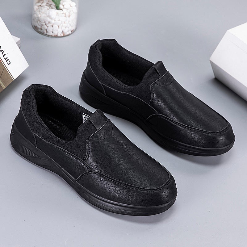 Old Shoes Leather Shoes Slip-On Outdoor Comfortable Autumn Sports Lightweight Walking Shoes Middle-Aged And Elderly Shoes Casual Shoes - Image 1